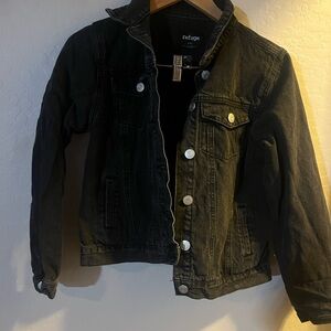 Refuge Black Jean Jacket Classic Denim Style
